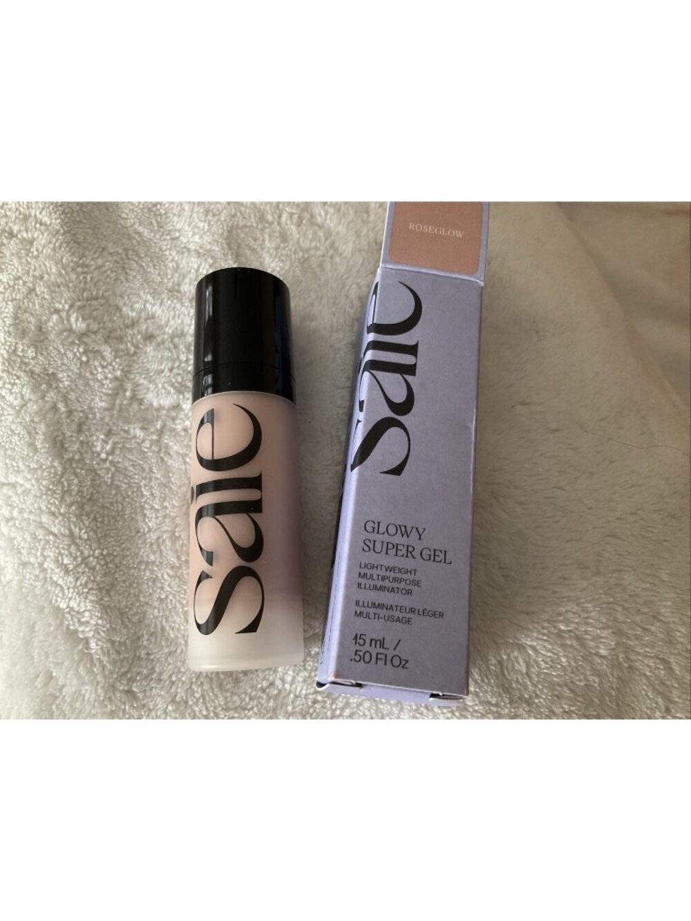 SAIE ROSEGLOW Glowy Super Gel .50oz/15ml NIB Lightweight Multipurpose Iluminator